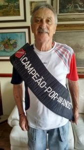 Pedalão com a faixa